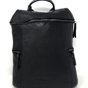 Vlenca Holland Leather Backpack Distressed Black 40770 Anthroplogie NWT